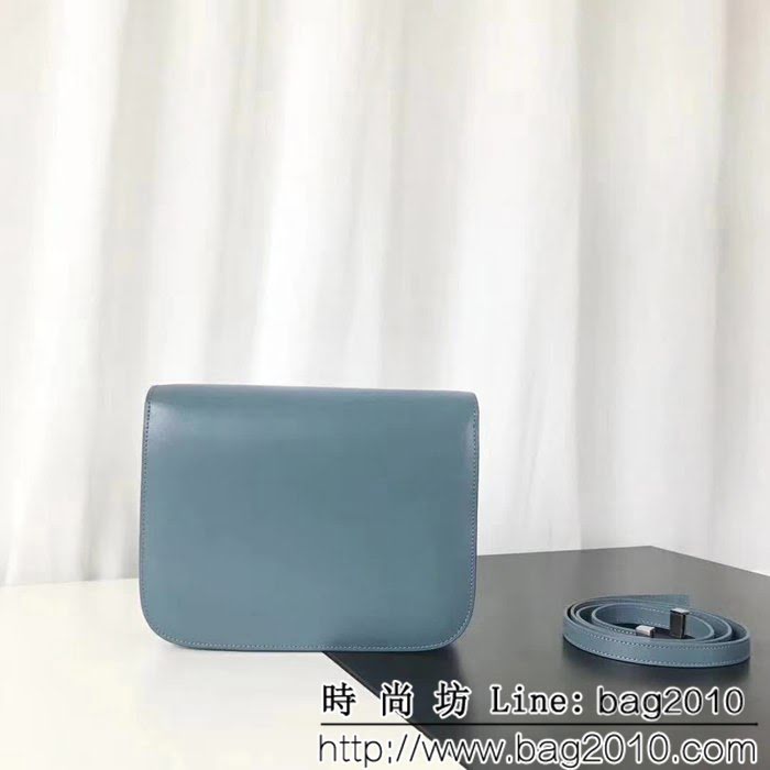 CELINE賽琳原單 高版本box 大號霧霾藍豆腐包 SL1582